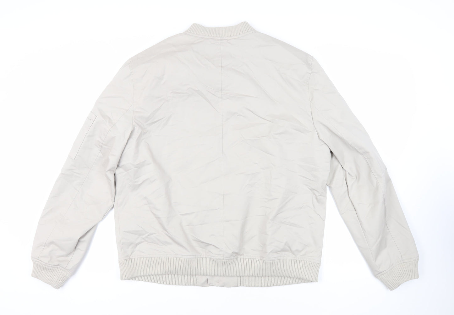 Marks and Spencer Mens Beige Jacket Size XL Zip