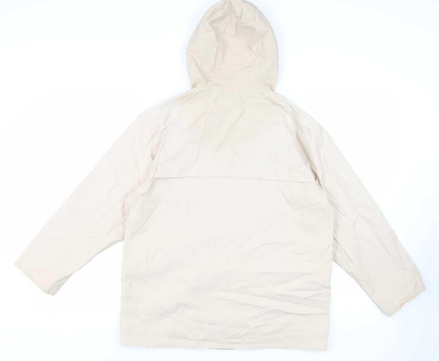 Marks and Spencer Womens Beige Jacket Size 12 Zip - Hooded