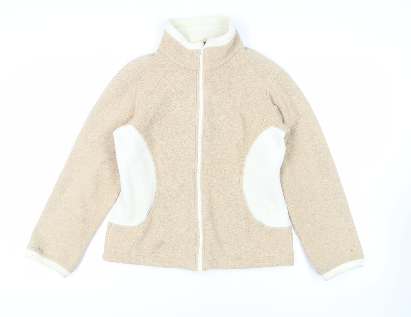 Marks and Spencer Womens Beige Jacket Size 10 Zip