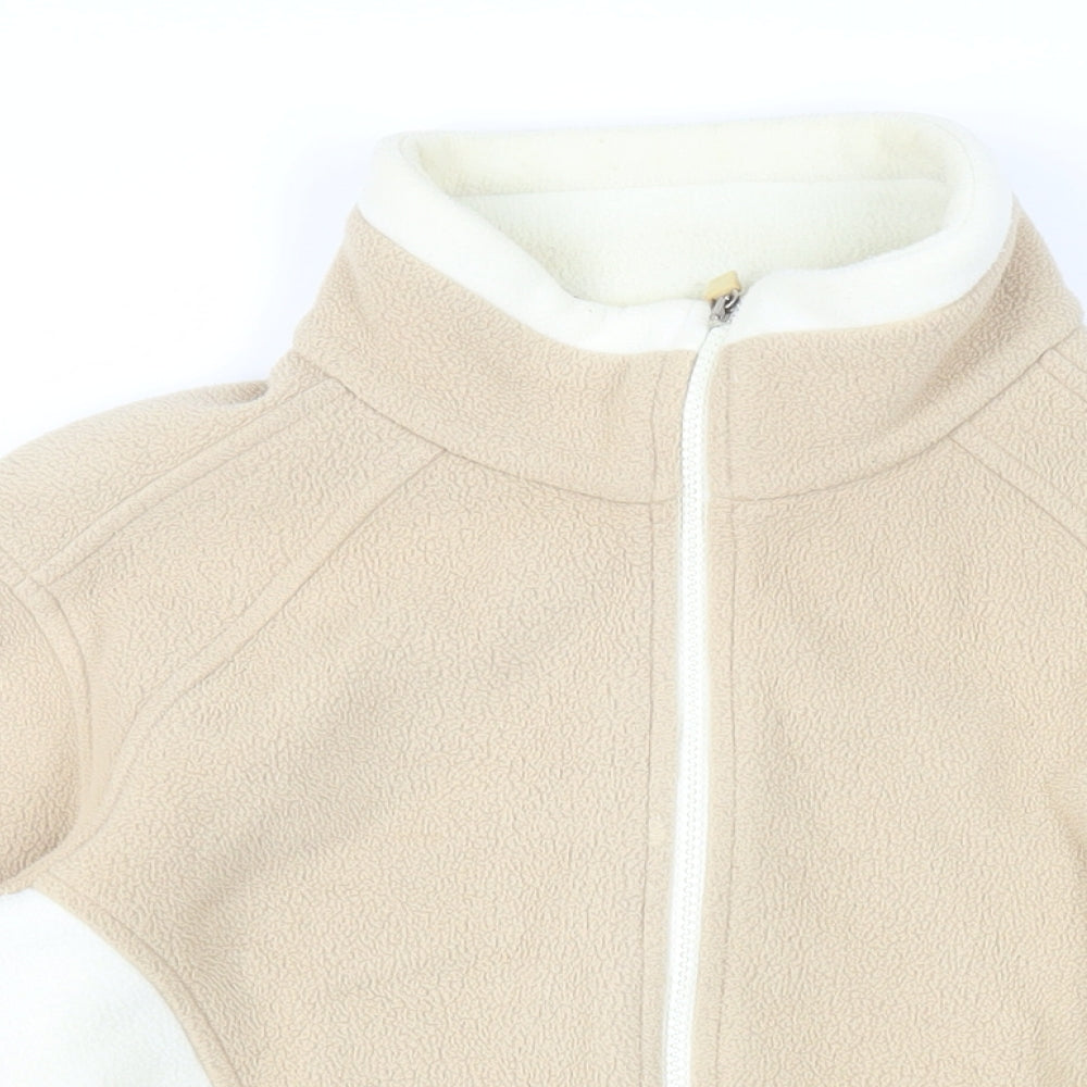 Marks and Spencer Womens Beige Jacket Size 10 Zip
