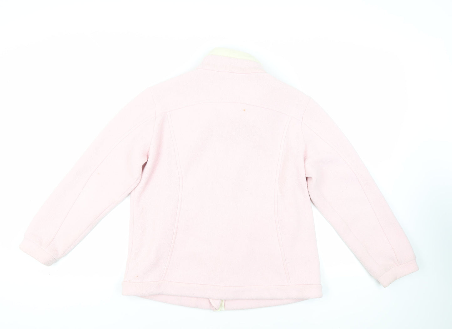 Marks and Spencer Womens Pink Jacket Size 12 Zip - Zipped Pockets