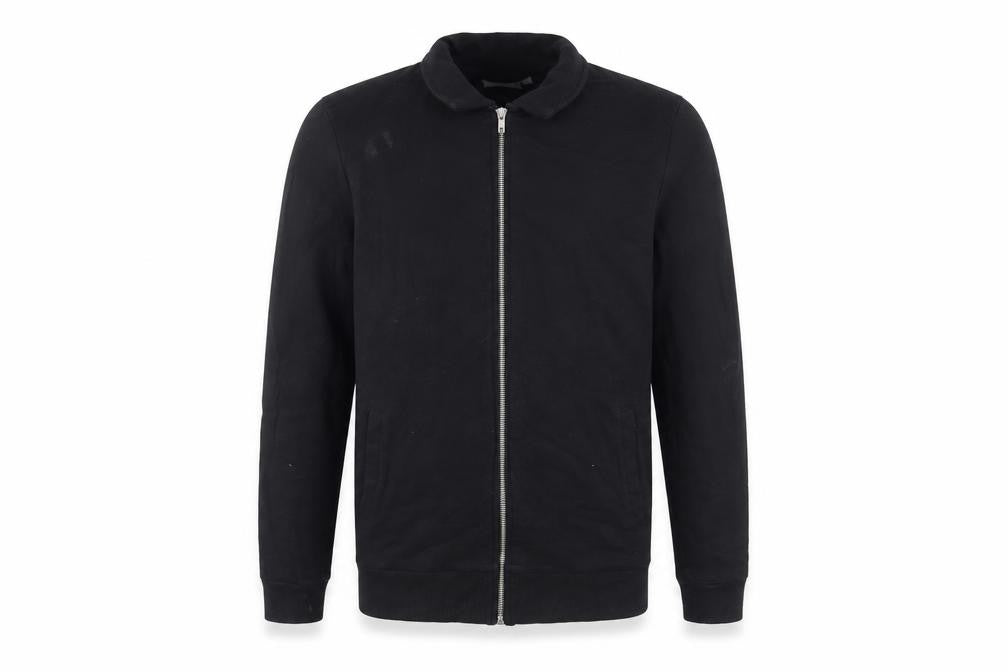ASOS Mens Black Cotton Full Zip Sweatshirt Size M - Pockets