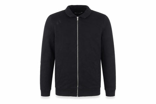 ASOS Mens Black Cotton Full Zip Sweatshirt Size M - Pockets