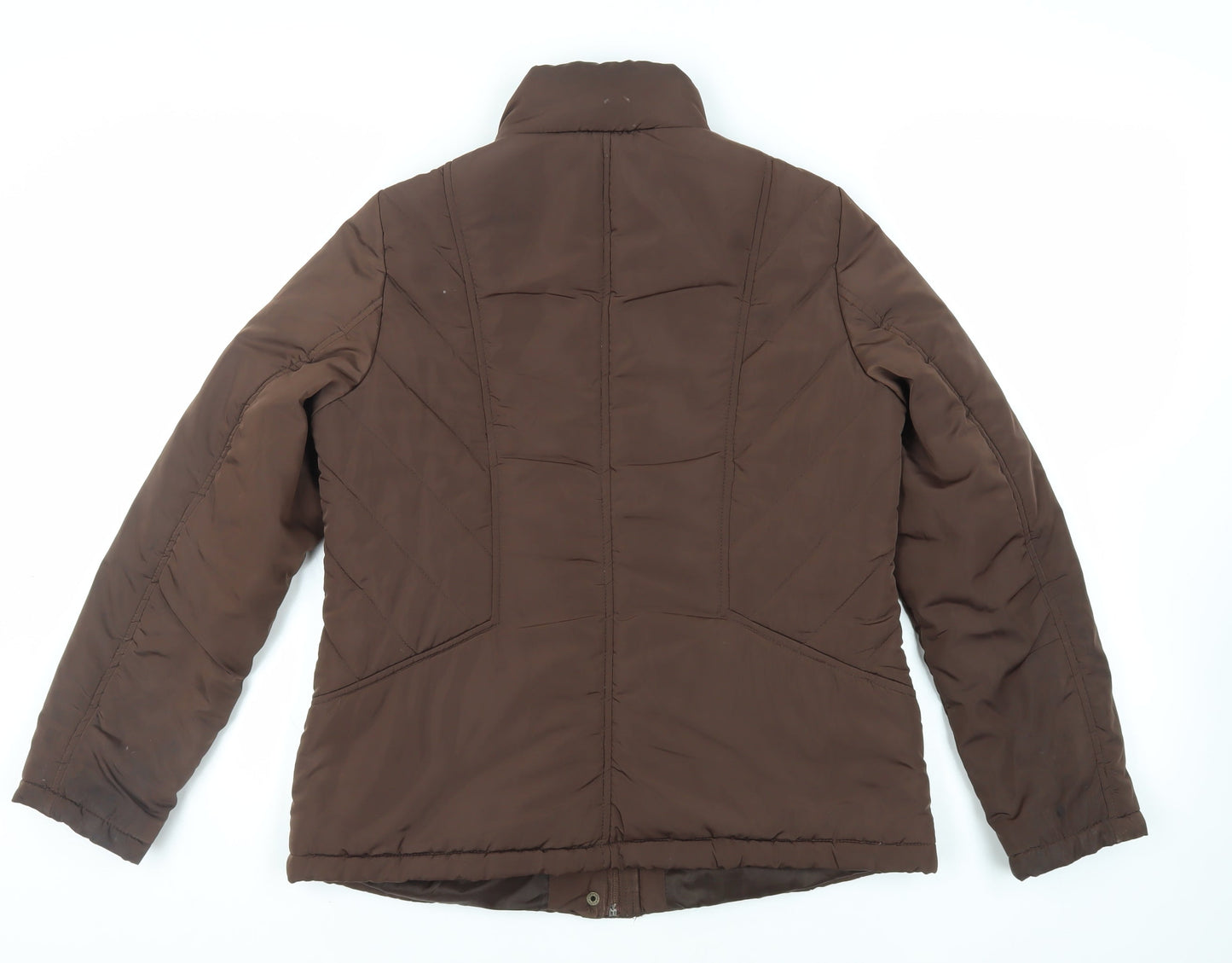 BHS Womens Brown Jacket Size 14 Zip