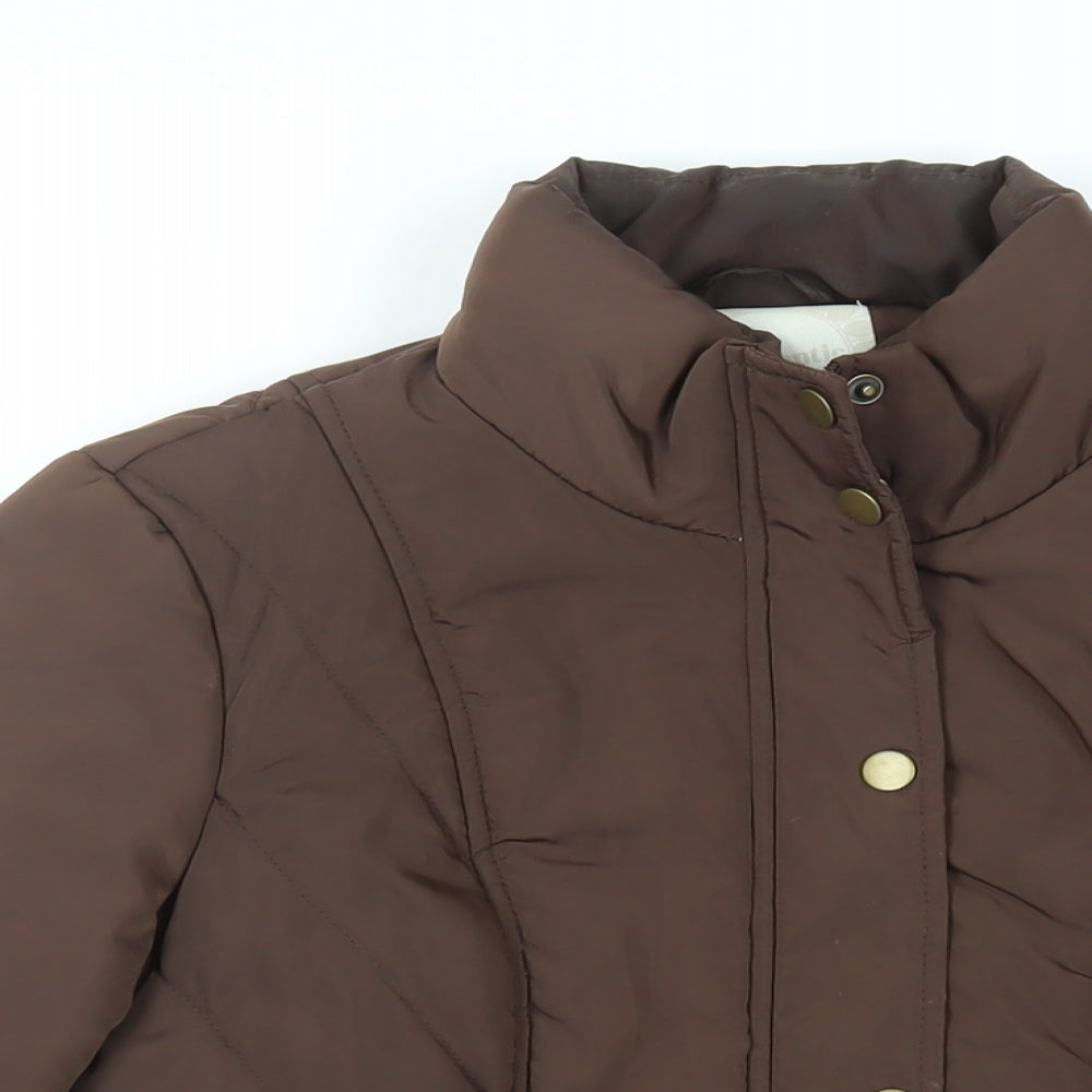 BHS Womens Brown Jacket Size 14 Zip