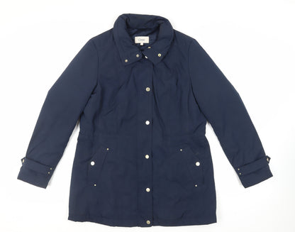 Marks & Spencer Womens Blue Jacket Size 12 Zip