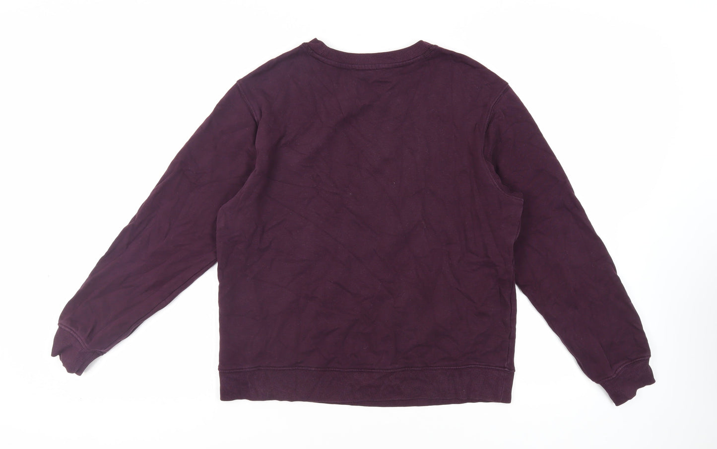 Marks and Spencer Womens Purple Cotton Pullover Sweatshirt Size S Pullover