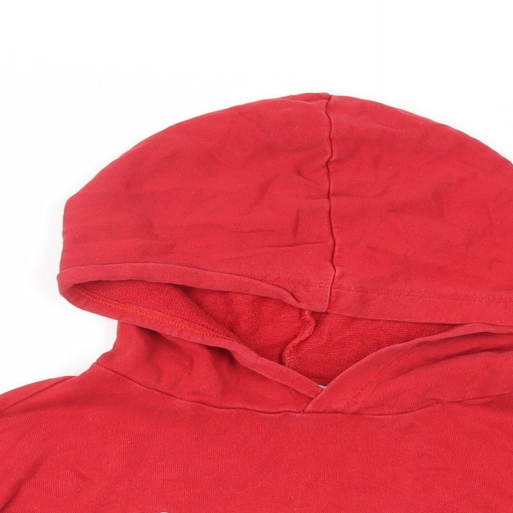 Divided by H&M Womens Red Cotton Pullover Hoodie Size S Pullover - L'Amour Cropped