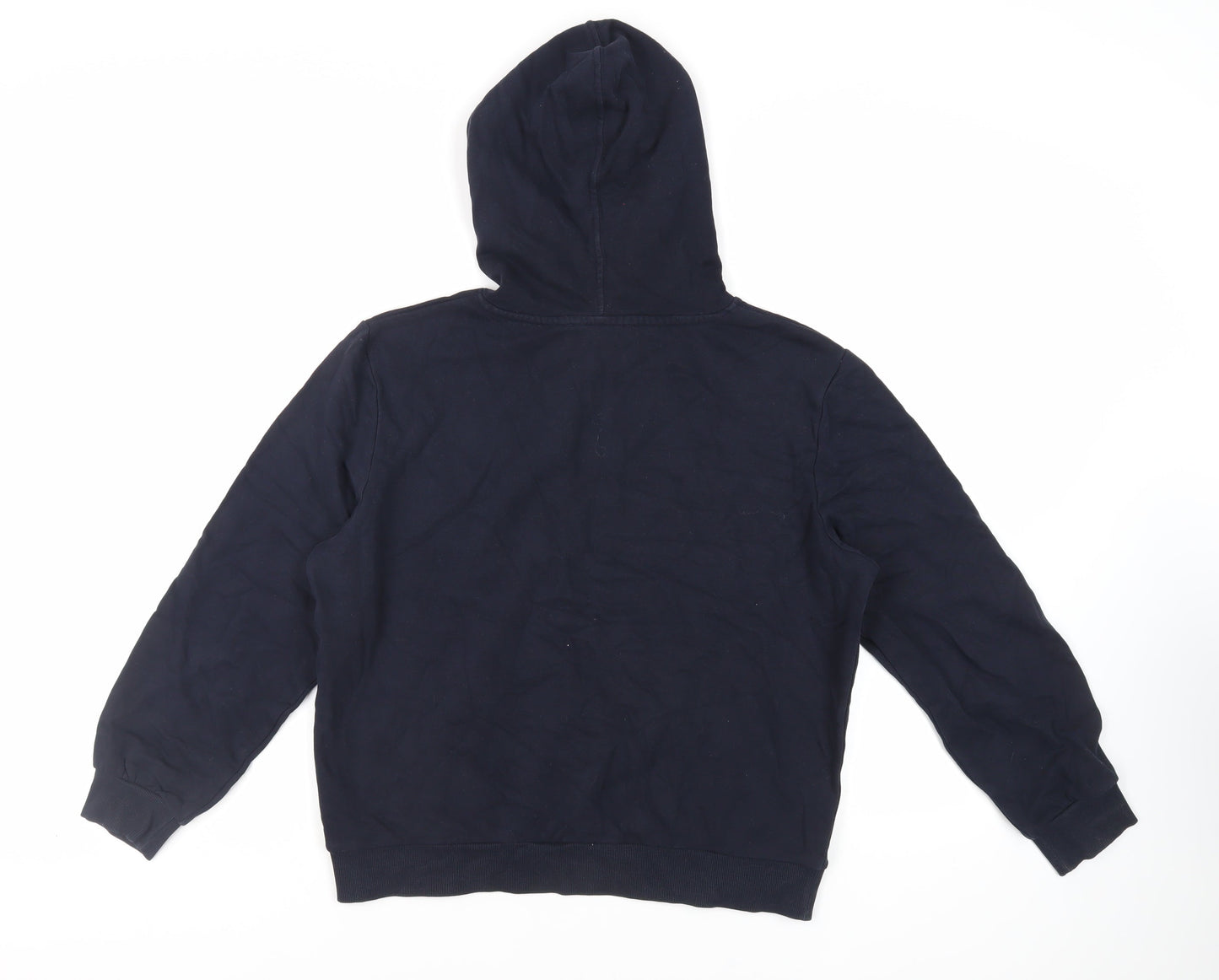 Marks and Spencer Womens Blue Cotton Pullover Hoodie Size S Pullover - Pockets