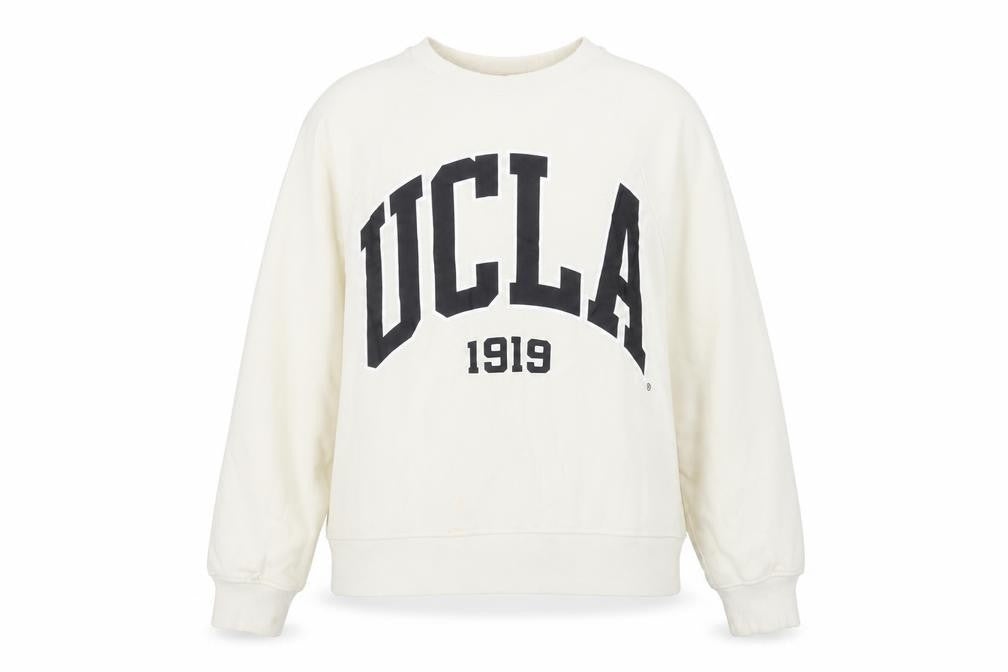 H&M Womens Ivory Cotton Pullover Sweatshirt Size L Pullover - UCLA