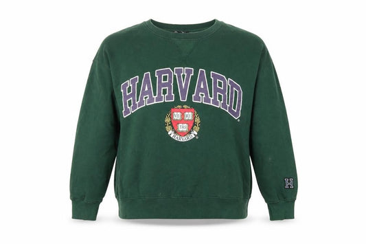 Zara Womens Green Cotton Pullover Sweatshirt Size M Pullover - Harvard