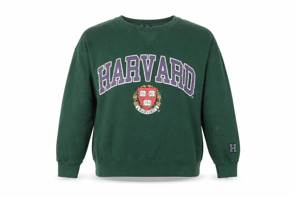 Zara Womens Green Cotton Pullover Sweatshirt Size M Pullover - Harvard