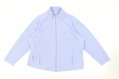 Marks & Spencer Womens Blue Jacket Size L Zip - Pockets