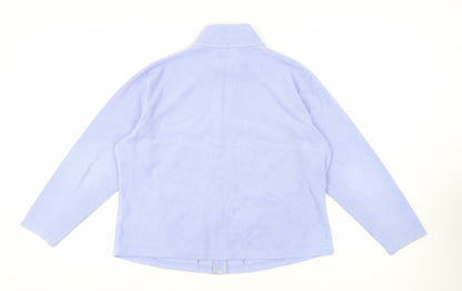 Marks & Spencer Womens Blue Jacket Size L Zip - Pockets