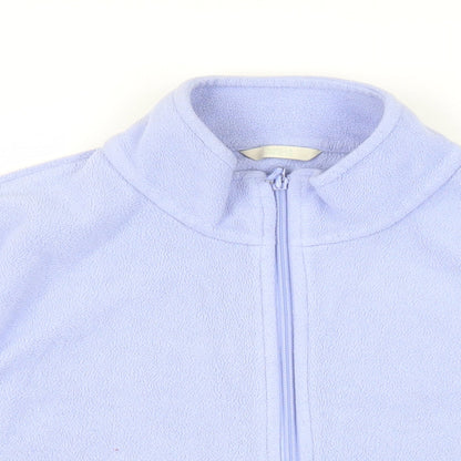 Marks & Spencer Womens Blue Jacket Size L Zip - Pockets