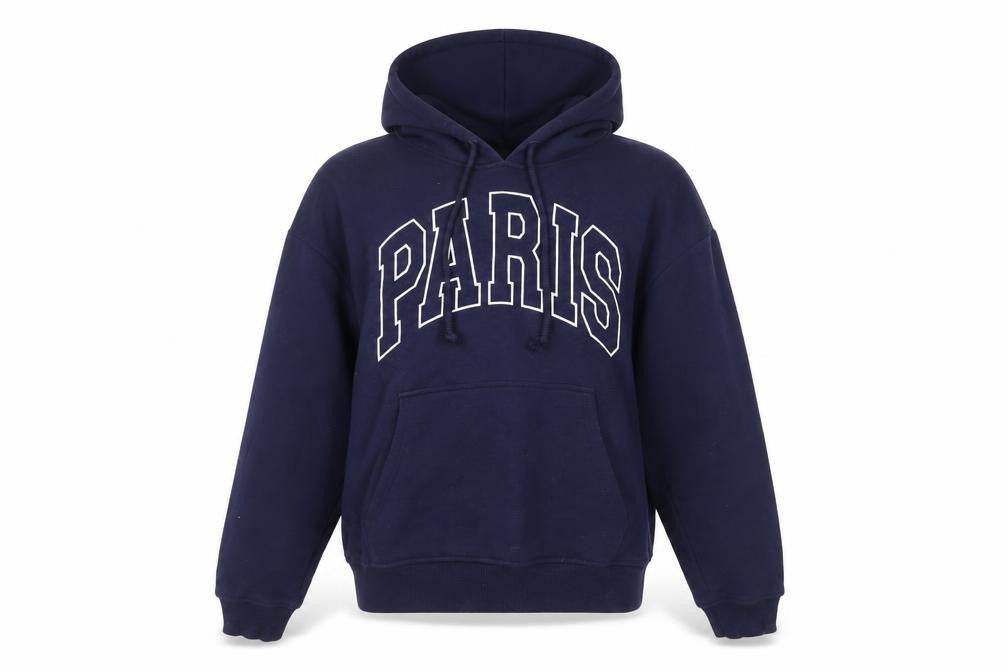 Divided by H&M Womens Blue Cotton Pullover Hoodie Size L Pullover - Paris