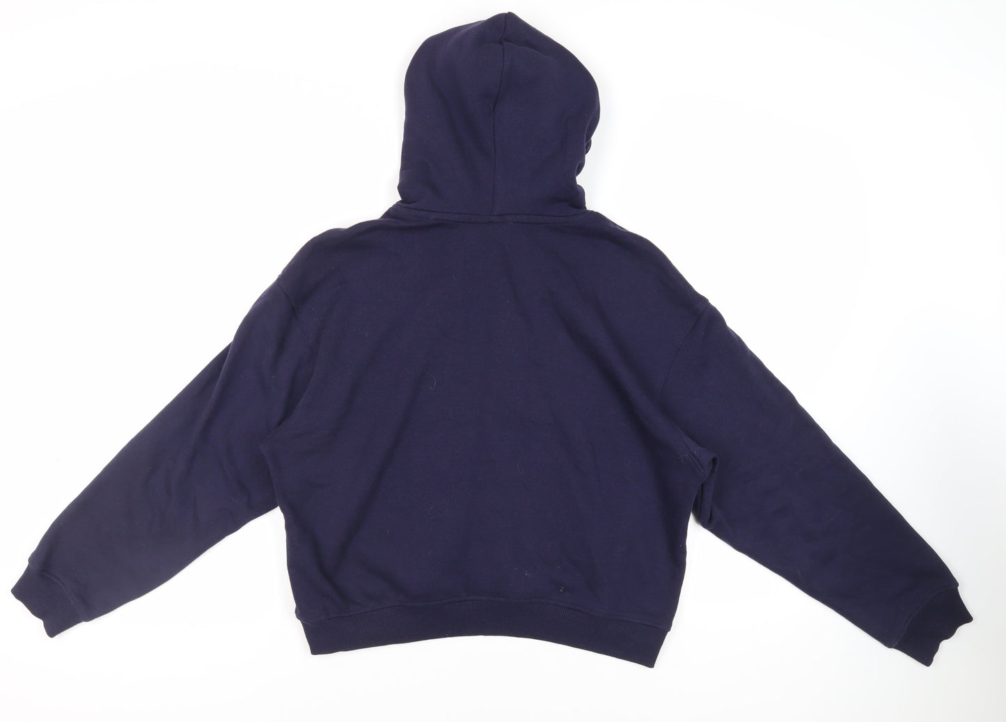 Divided by H&M Womens Blue Cotton Pullover Hoodie Size L Pullover - Paris
