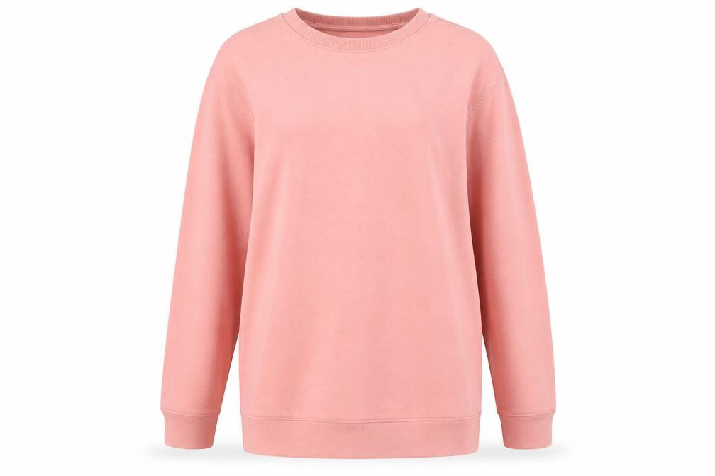 PDI Womens Pink Cotton Pullover Sweatshirt Size M Pullover