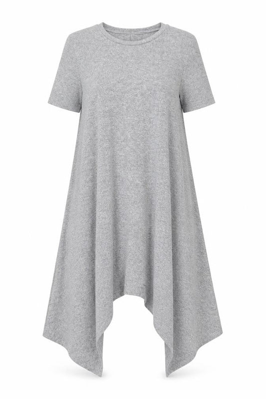 River Island Womens Grey Polyester Shift Size 10 Round Neck Pullover