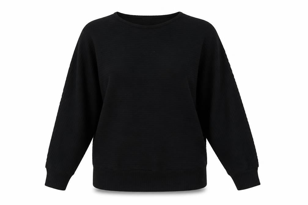 New Look Womens Black Polyester Basic T-Shirt Size M Round Neck