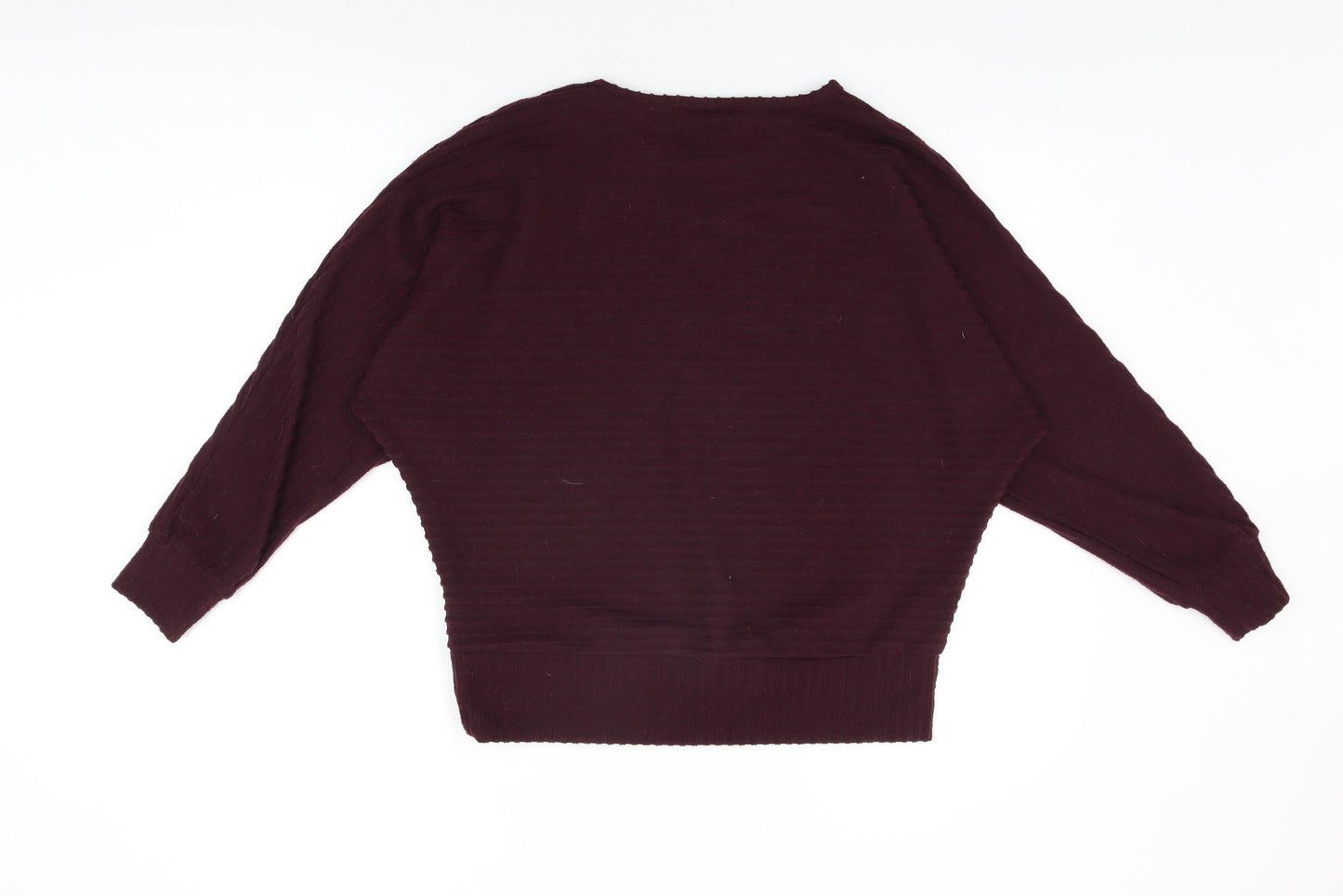 New Look Womens Red Polyester Basic T-Shirt Size M Round Neck