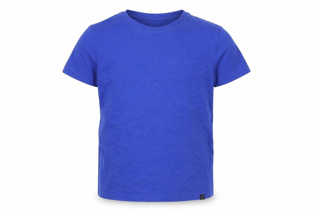 Very Boys Blue Cotton Basic T-Shirt Size 9 Years Round Neck Pullover