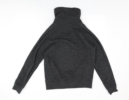H&M Womens Black Cotton Pullover Sweatshirt Size S Pullover
