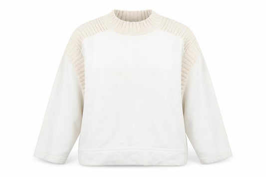 Zara Womens White Cotton Pullover Sweatshirt Size M Pullover