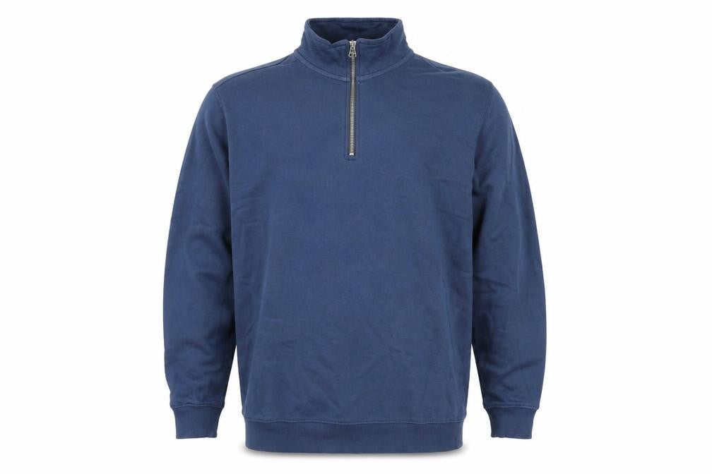 John Lewis Mens Blue Cotton Pullover Sweatshirt Size L