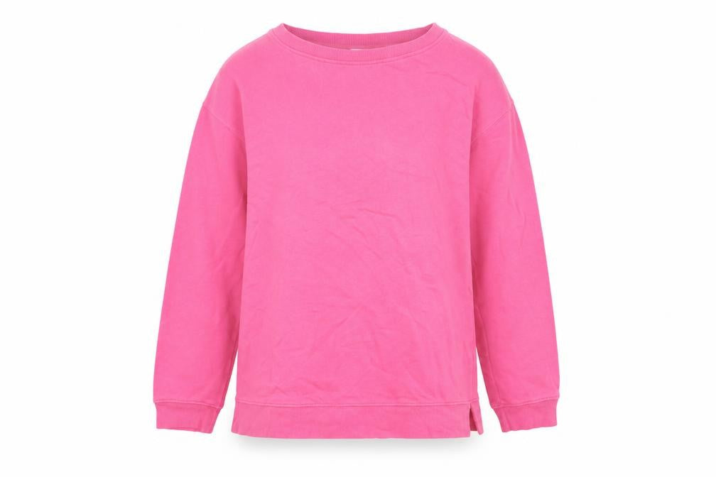 John Lewis Womens Pink Cotton Pullover Sweatshirt Size 10 Pullover