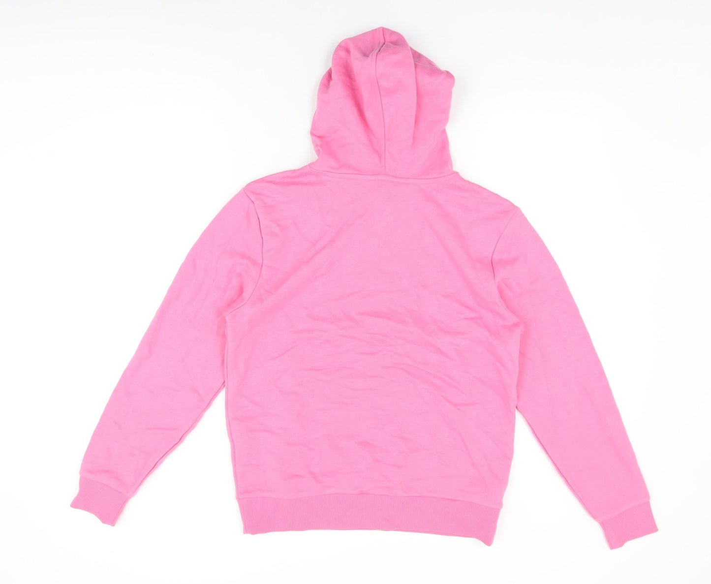 Marks and Spencer Womens Pink Cotton Pullover Hoodie Size XS Pullover