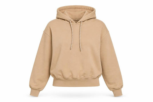 H&M Womens Beige Cotton Pullover Hoodie Size S Pullover