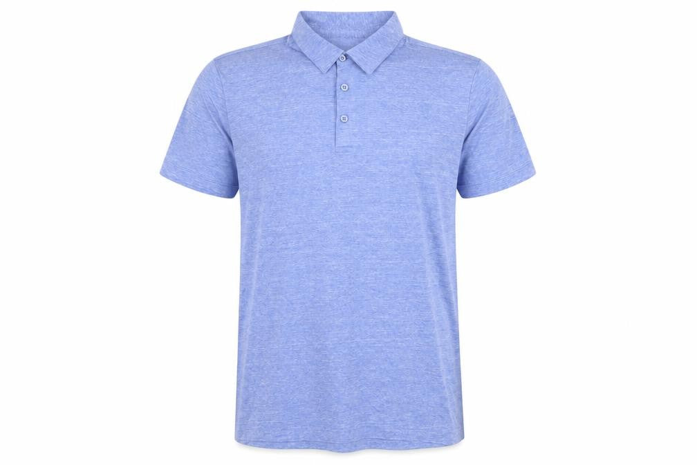 H&M Mens Blue Cotton Polo Size S Collared Button