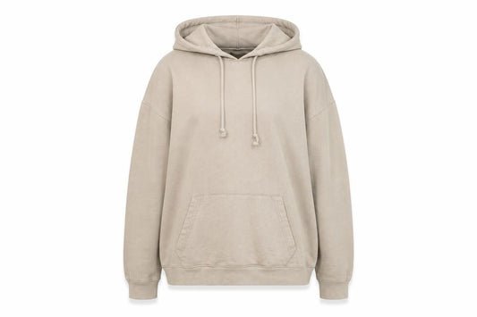 Missguided Womens Beige Cotton Pullover Hoodie Size M Pullover