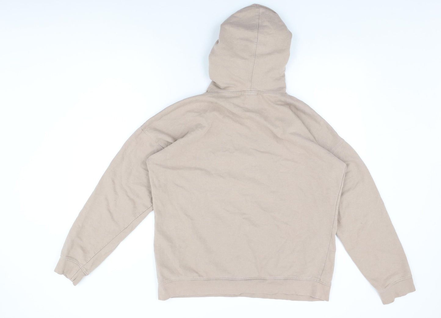 Missguided Womens Beige Cotton Pullover Hoodie Size M Pullover