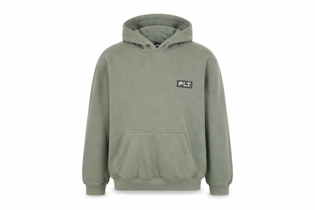 PRETTYLITTLETHING Womens Green Cotton Pullover Hoodie Size 10 Pullover
