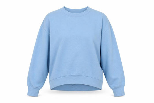 Zara Womens Blue Cotton Pullover Sweatshirt Size M Pullover