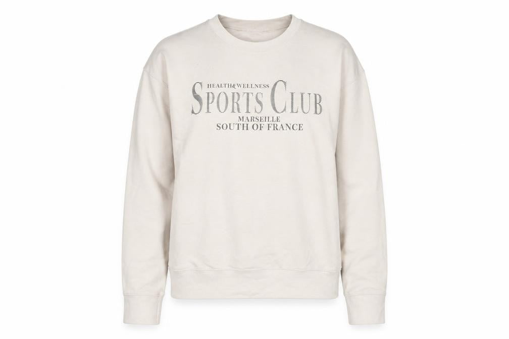 Nasty Gal Womens Beige Cotton Pullover Sweatshirt Size M Pullover - Sports Club