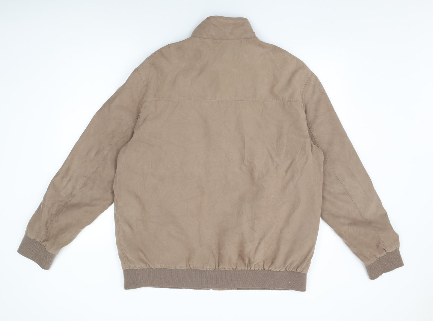 Greenwoods Mens Brown Jacket Coat Size L Zip