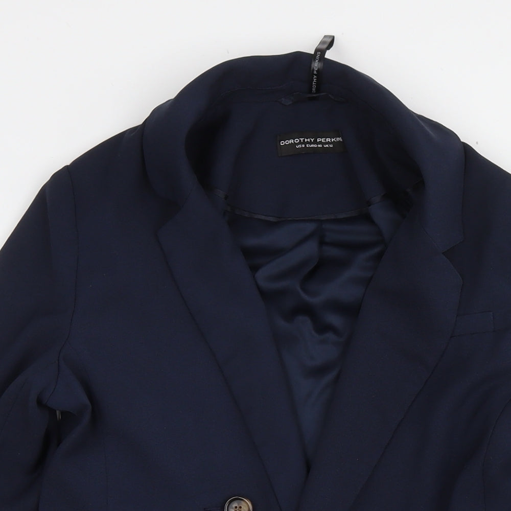 Dorothy Perkins Womens Blue Kimono Blazer Size 12