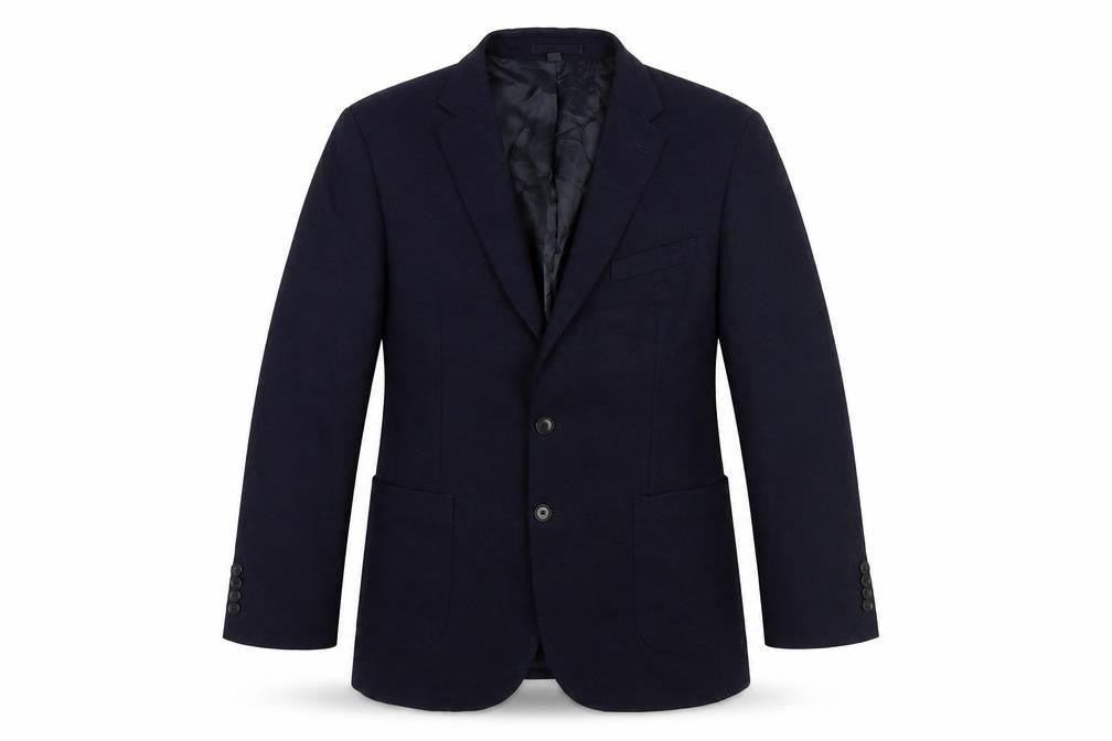 Marks and Spencer Mens Blue Polyamide Jacket Suit Jacket Size 42 Regular