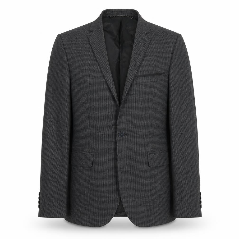 Burton Mens Grey Polyester Jacket Suit Jacket Size 38 Regular
