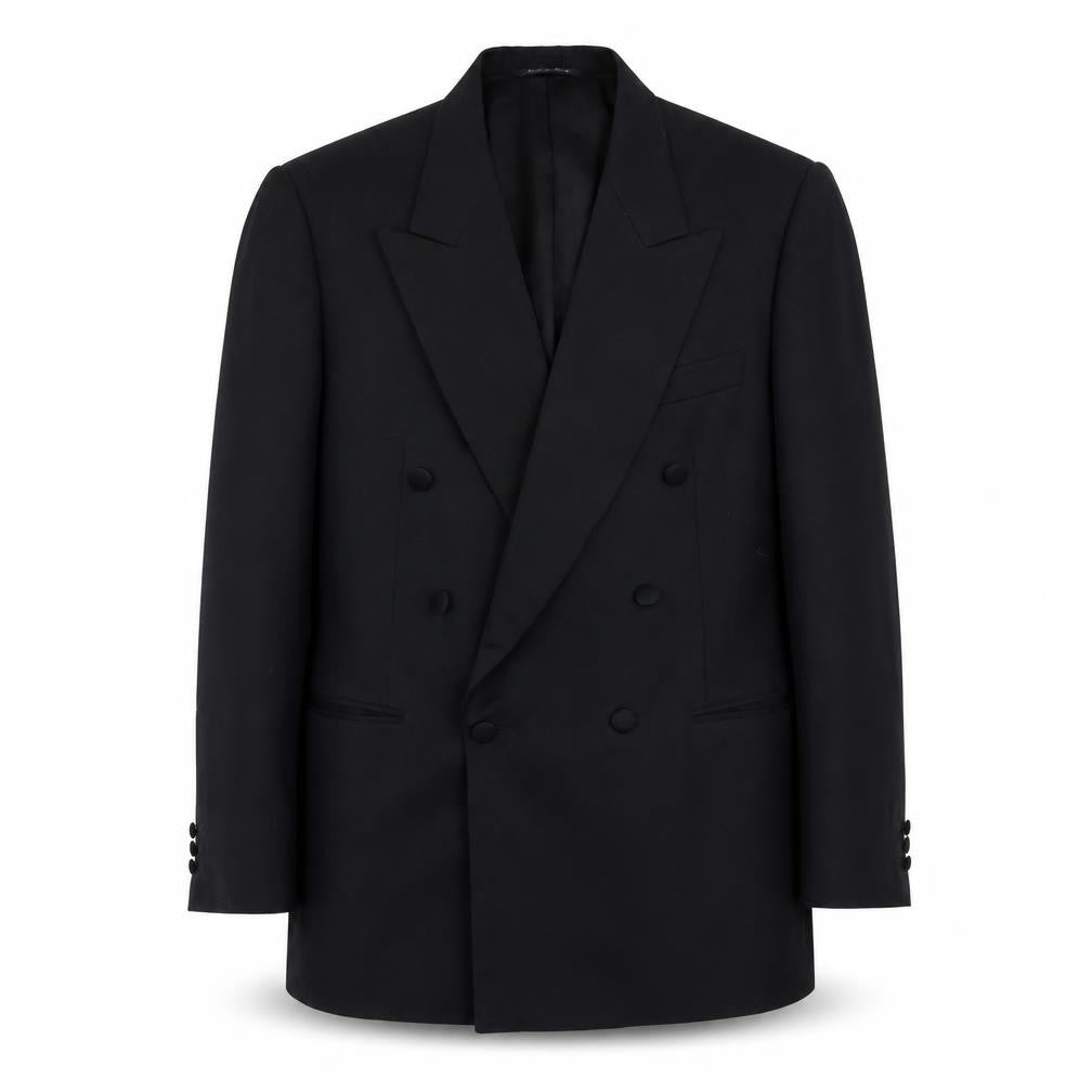 Man to Man Mens Black Wool Jacket Suit Jacket Size 40 Regular