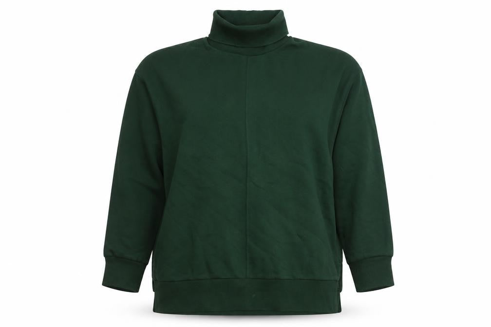Marks & Spencer Womens Green Cotton Pullover Sweatshirt Size 14 Pullover