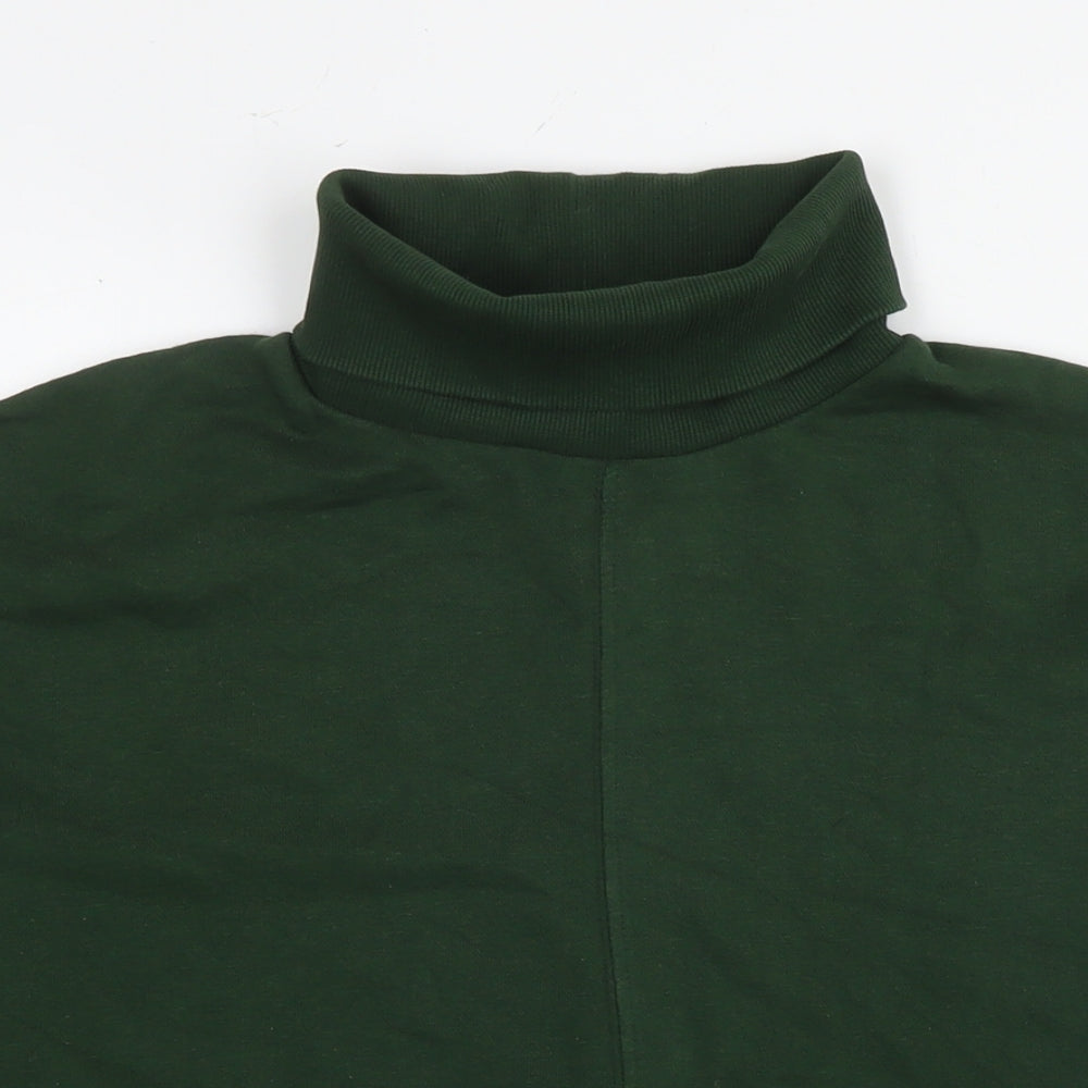 Marks and Spencer Womens Green Cotton Pullover Sweatshirt Size 14 Pullover