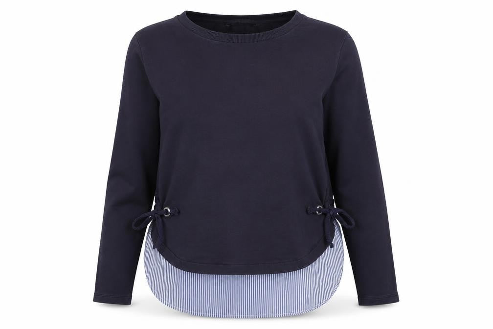 Marks & Spencer Womens Blue Cotton Pullover Sweatshirt Size 10 Pullover