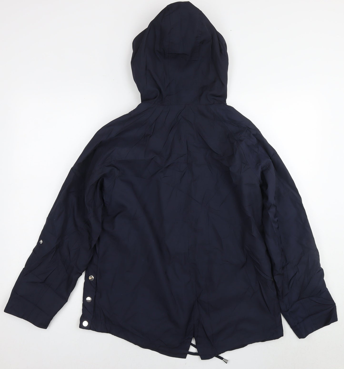 M&Co Womens Blue Parka Jacket Size 10 Zip