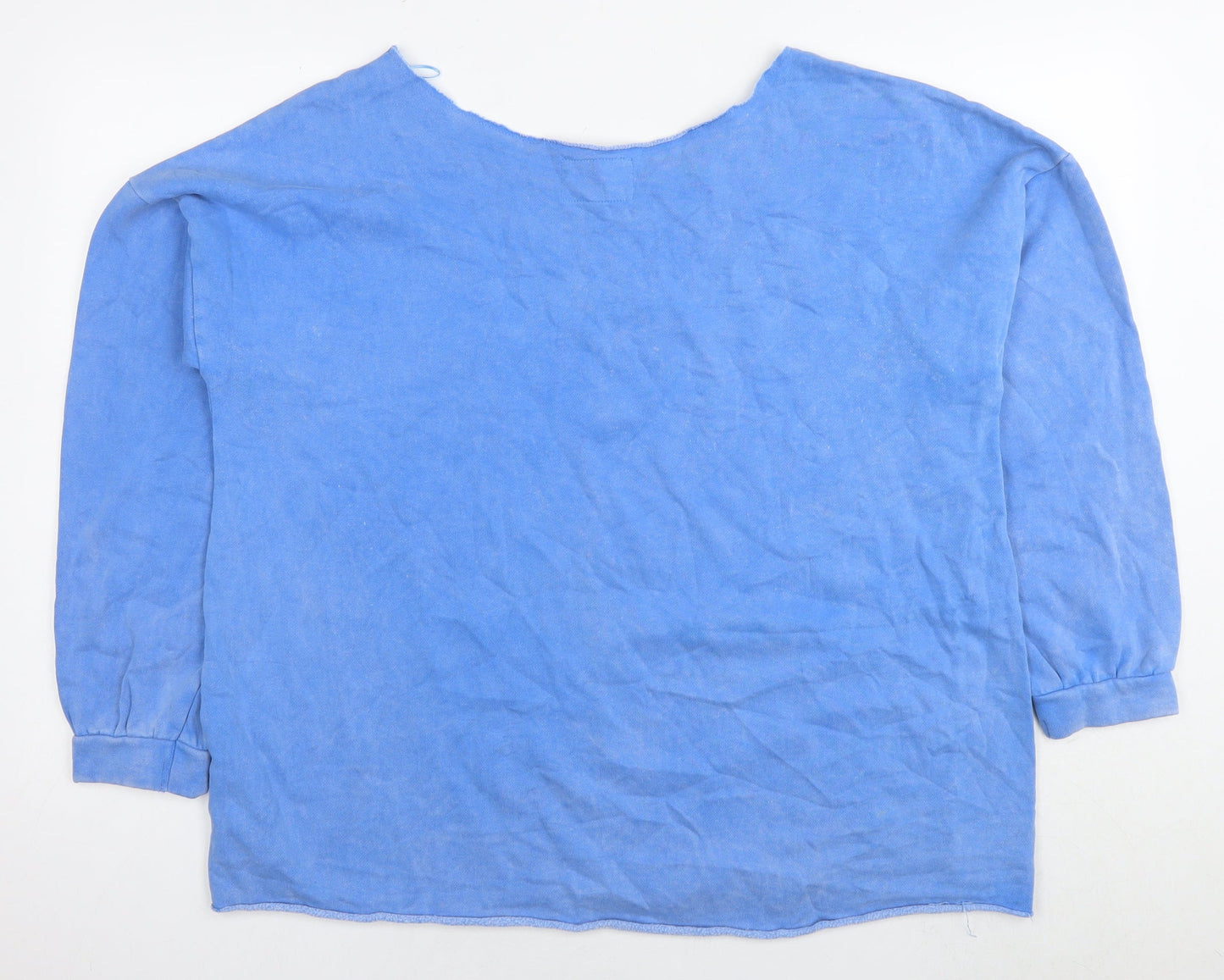 NEXT Womens Blue Cotton Pullover Sweatshirt Size L Pullover