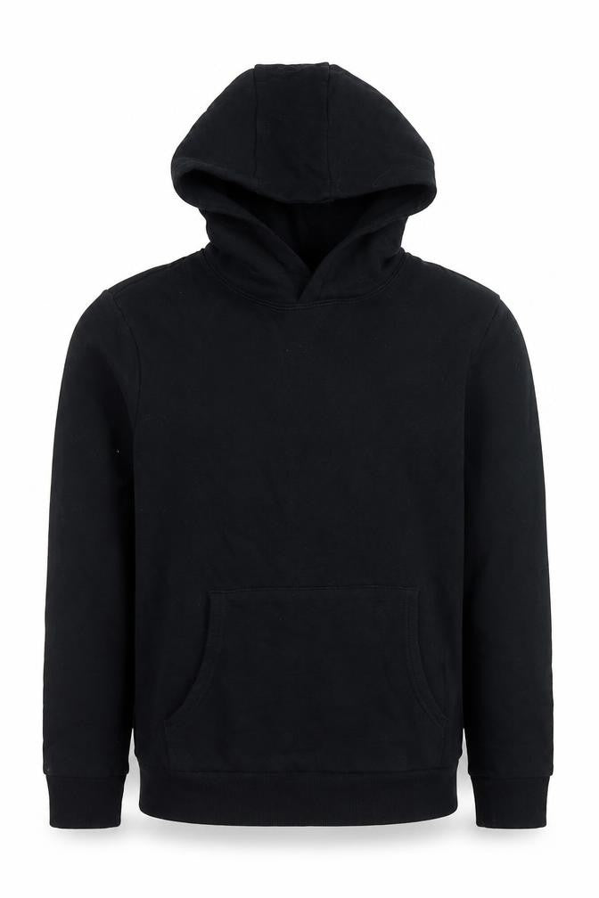 Marks & Spencer Boys Black Cotton Pullover Hoodie Size 10-11 Years Pullover