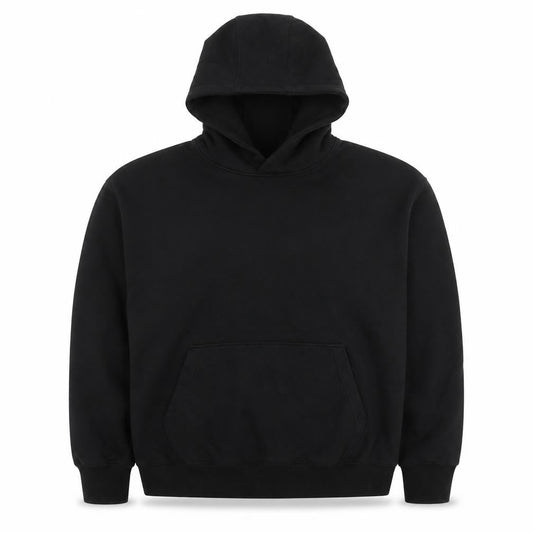 Topman Mens Black Cotton Pullover Hoodie Size L